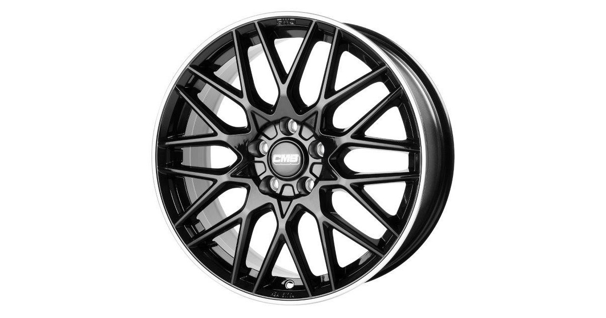 Jante ALU, CMS C25 Noir Bride Poli Brillant, 8.5X19 5/112 ET52, Alésage 57.1