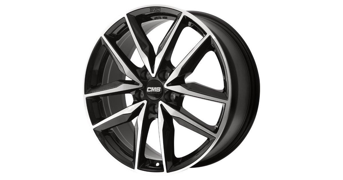 Jante ALU, CMS C28 Diamant Noir Brillant, 7.5X19 5/112 ET40, Alésage 66.5