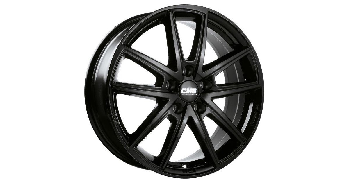 Jante ALU, CMS C30 Noir Brillant, 7X17 5/112 ET45, Alésage 57.1