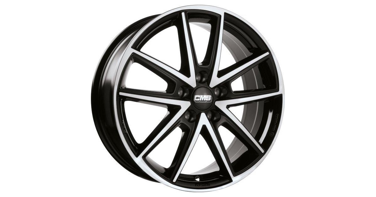Jante ALU, CMS C30 Diamant Noir Brillant, 8X18 5/112 ET39, Alésage 66.5