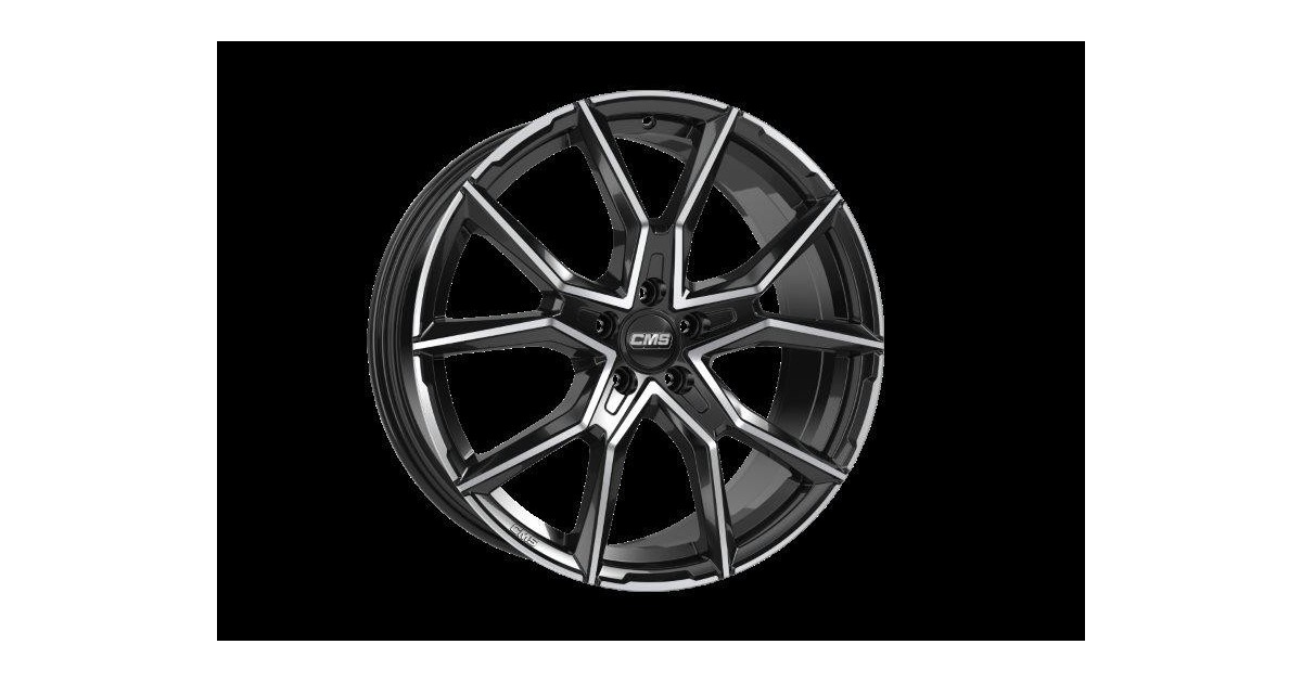 Jante ALU, CMS C33 Diamant Noir Brillant, 8X19 5/112 ET47, Alésage 66.5