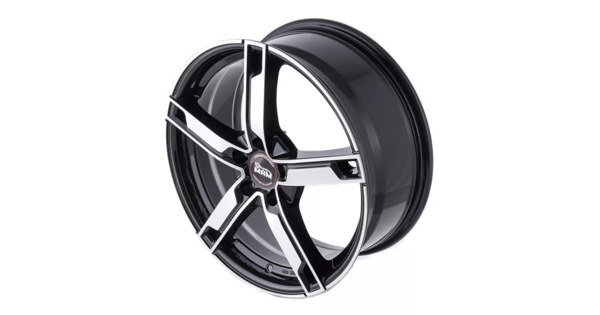 MAM W4 BLACK FRONT POLISH 6,5x16 5/100 ET38 ,Alésage 63,4