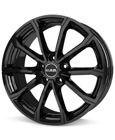 Jante Alu MAK 5x17 4x100 ET40 MAK DaVinci 4 GL. BLACK, Alésage 54.10