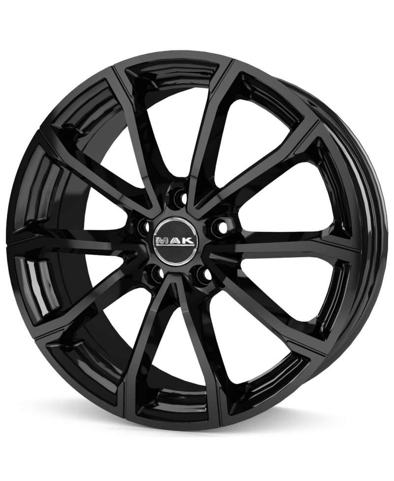 Jante Alu MAK DaVinci GLOSS BLACK  6,5x17 5x114.3 ET45 , Alésage 60.1