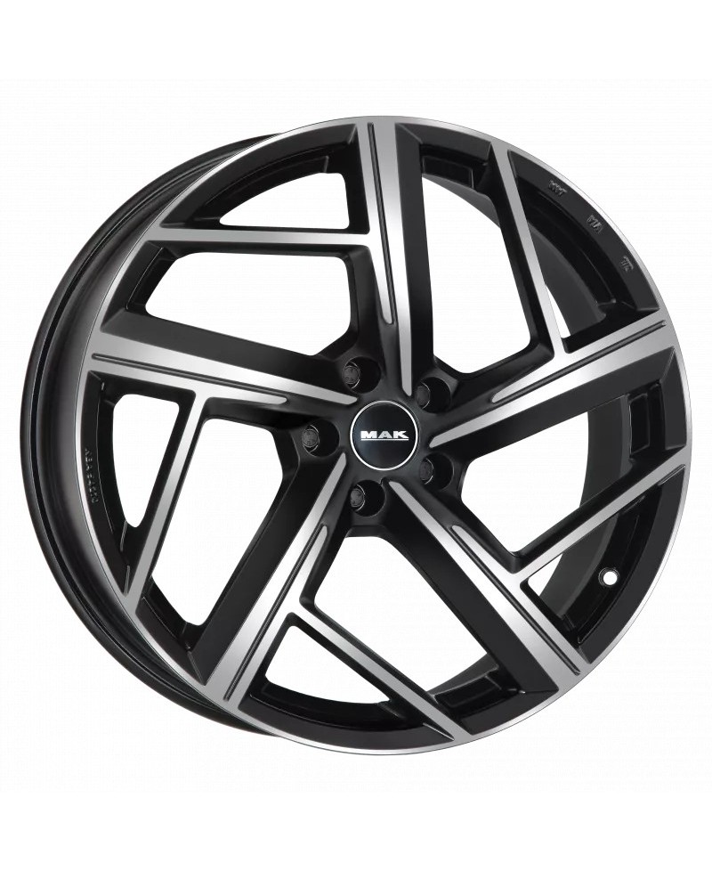 Jante Alu MAK 8,5x20 5x112 ET38 MAK QVATTRO BLACK MIR., Alésage 57.10