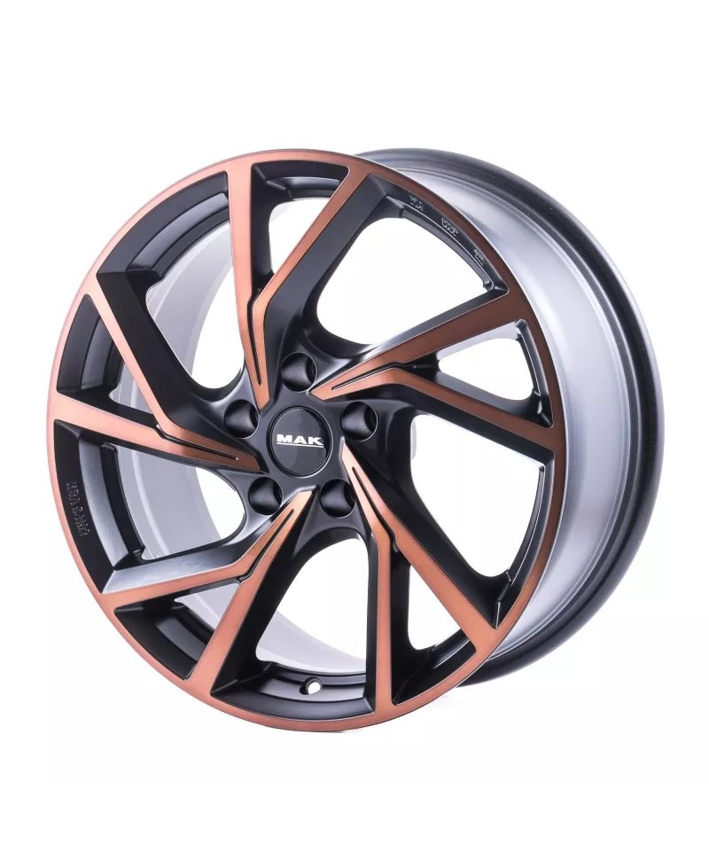 Jante Alu MAK 8x20 5x112 ET48 MAK KASSEL BLACK & BRONZE, Alésage 76.00