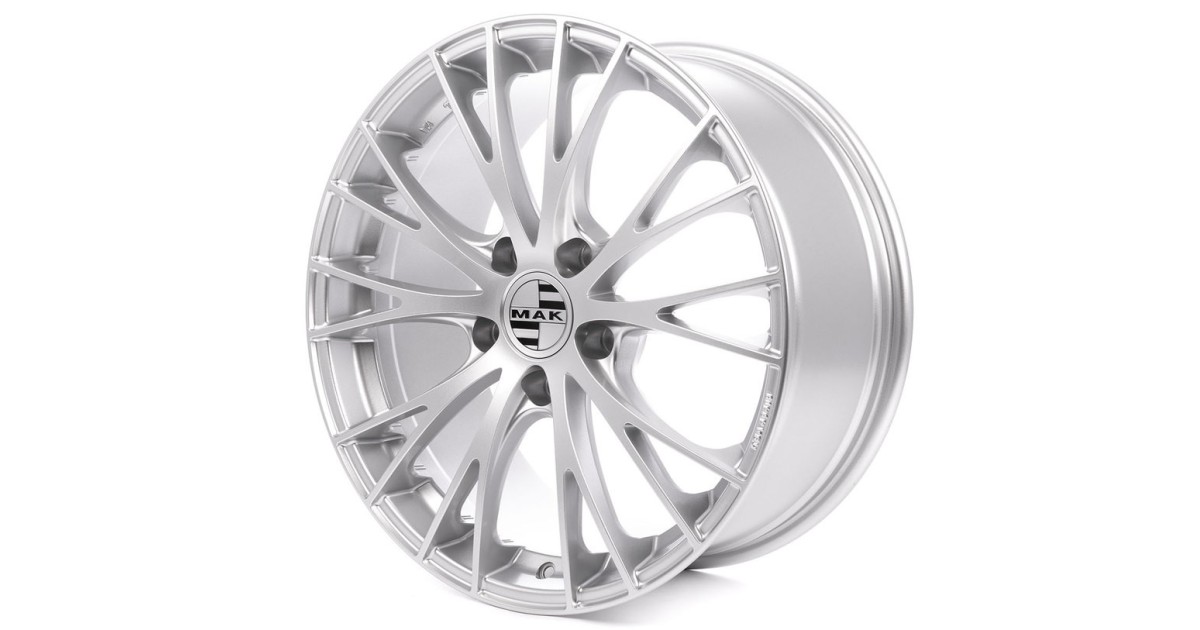 Jante Alu MAK 8x19 5x112 ET21 MAK RENNEN SILVER, Alésage 66.45