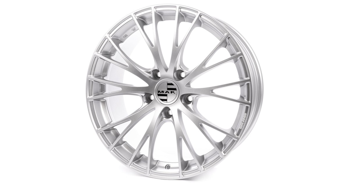Jante Alu MAK 8x19 5x112 ET21 MAK RENNEN SILVER, Alésage 66.45