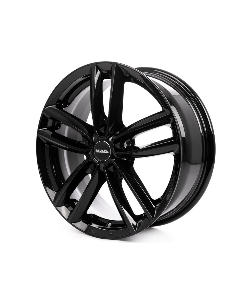 Jante Alu MAK 7x18 5x112 ET54 MAK OXFORD GL. BLACK, Alésage 66.60