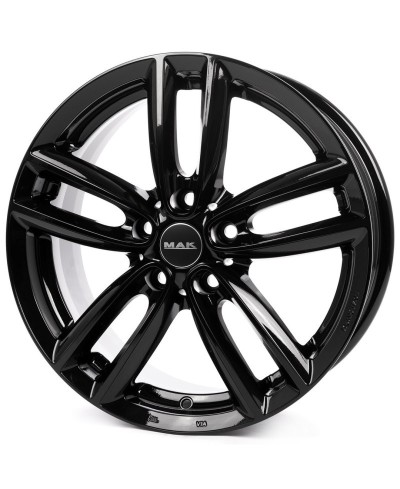 Jante Alu MAK 7x18 5x112 ET54 MAK OXFORD GL. BLACK, Alésage 66.60