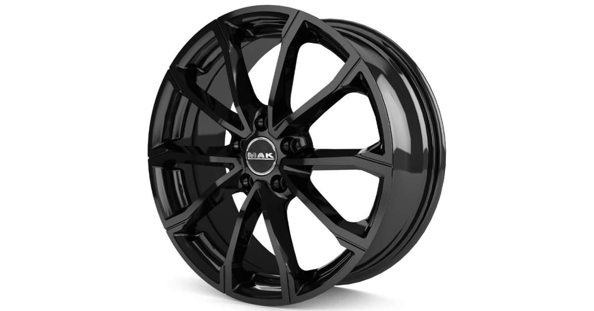 Jante Alu MAK DaVinci GLOSS BLACK  6,5x16 4x108 ET32 , Alésage 65.1
