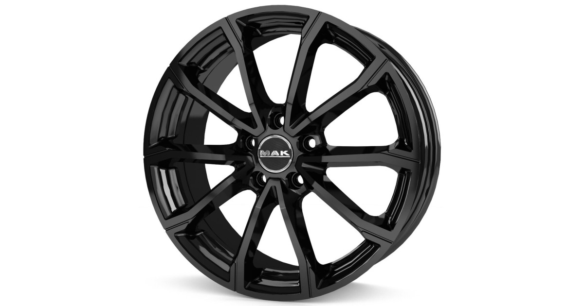 Jante Alu MAK DaVinci GLOSS BLACK  6,5x16 4x108 ET32 , Alésage 65.1