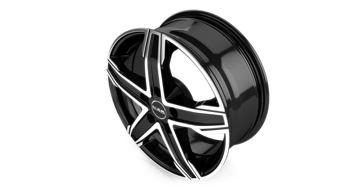 Jante Alu MAK 6,5x16 5x130 ET55 MAK KING 5 ICE BLACK, Alésage 78.10