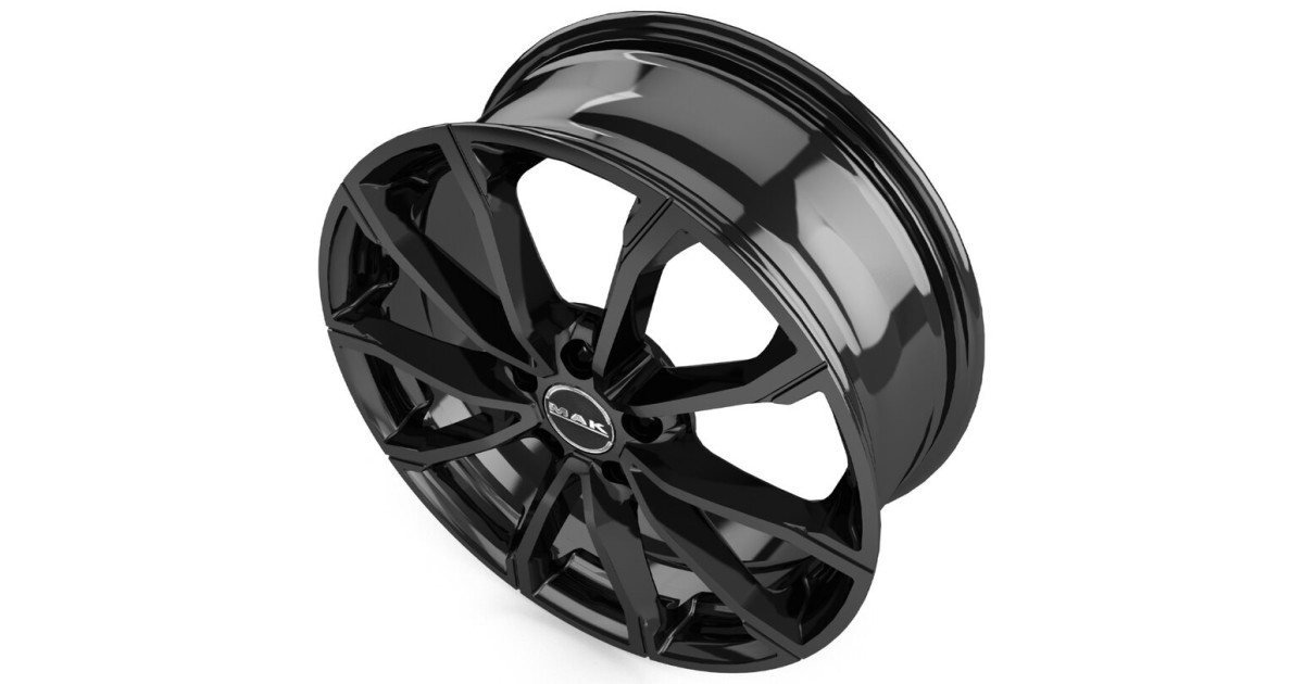 Jante Alu MAK DaVinci GLOSS BLACK  6,5x16 4x100 ET45 , Alésage 60.1