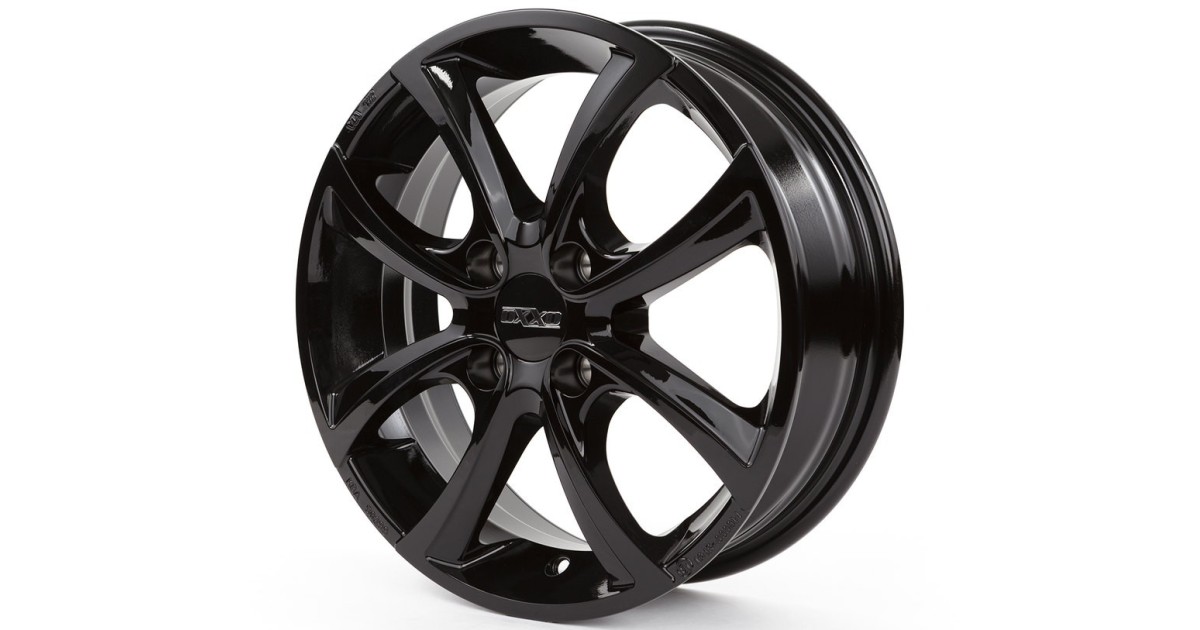 Jante Alu OXXO TELESTO GLOSSY BLACK (OX10) 5,5x15 4x100 ET42 , Alésage 60.1