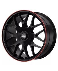 MAM GT1 MATT BLACK LIP RED 8x18 5/ 100 + 112 , ET45 , Alésage 66,6
