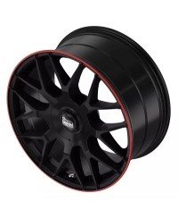 MAM GT1 MATT BLACK LIP RED 8x18 5/ 100 + 112 , ET45 , Alésage 66,6