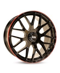 MAM GT1 BLACK PAINTED LIP RED 8x18 5/ 112 ET45 , Alésage 66,6