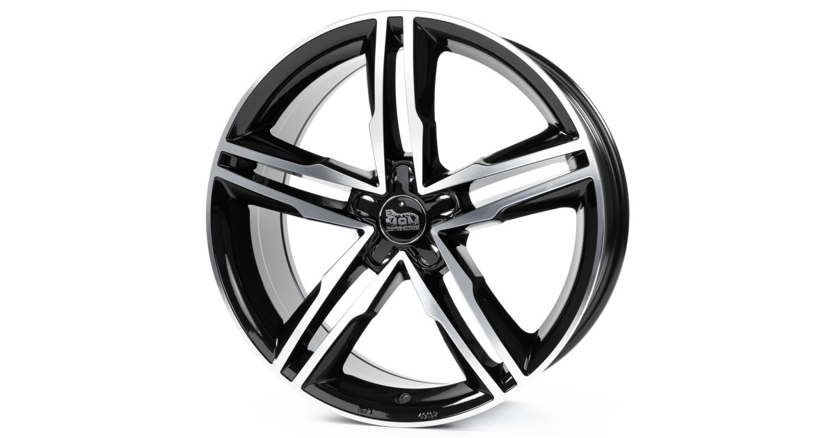 MAM A1 BLACK FRONT POLISH 8x18 5/112 ET44 Alésage 66,6