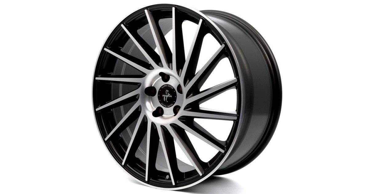 KESKIN KT17 Hurricane MATT BLACK FRONT POLISH 10x22 5/112 ET50 Alésage 66,6