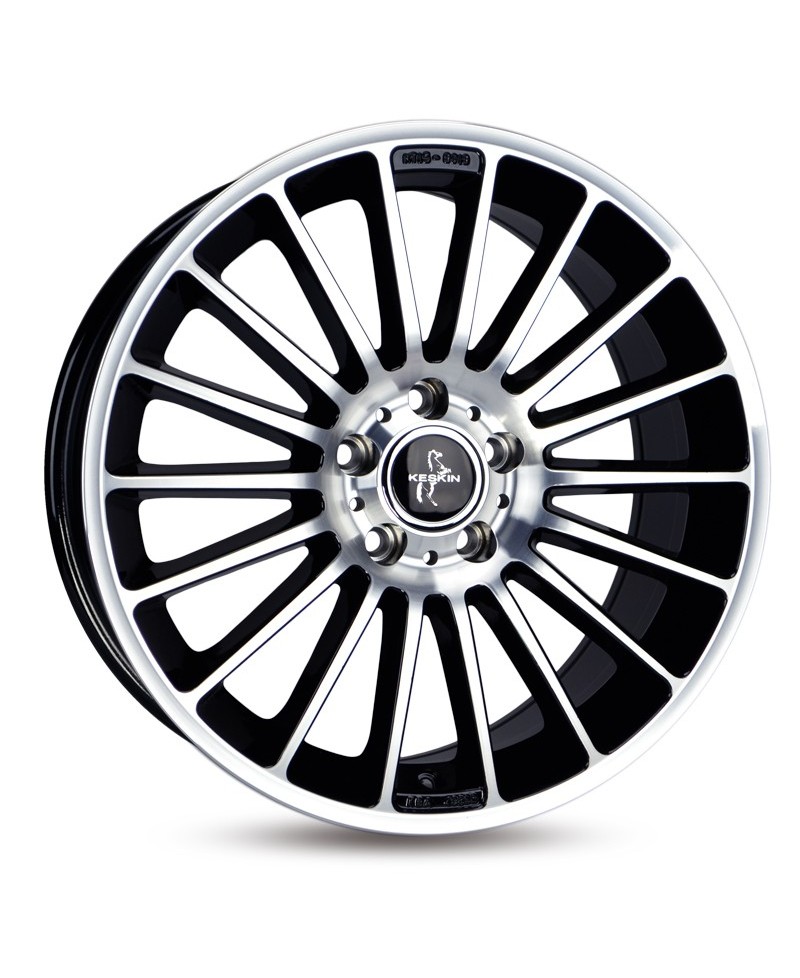 KESKIN KT15 Speed BLACK FRONT POLISH 8,5x19 5/112 ET45 Alésage 66,6