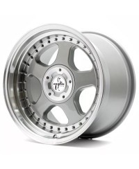 KESKIN KT1 KLASSIC SILVER LIP POLISH 8,5x18 5/112+120 ET15 , Alésage 76.9