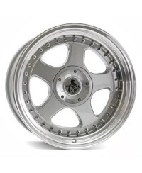 KESKIN KT1 KLASSIC SILVER LIP POLISH 8,5x18 5/112+120 ET15 , Alésage 76.9