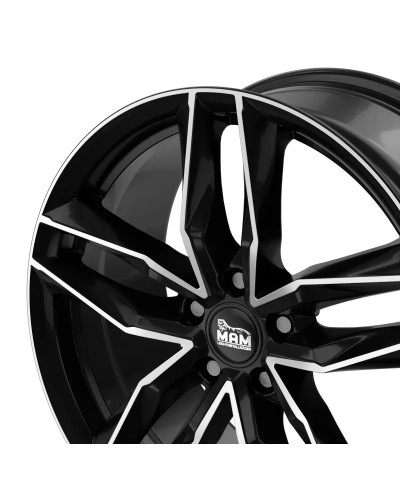 MAM RS3 black front polish 8x18 5/112 ET45 ,Alésage 66,6