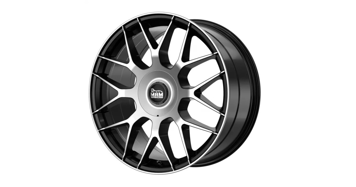 MAM GT1 BLACK FRONT POLISH 8,5x19 5/112 ET30 Alésage 66,6