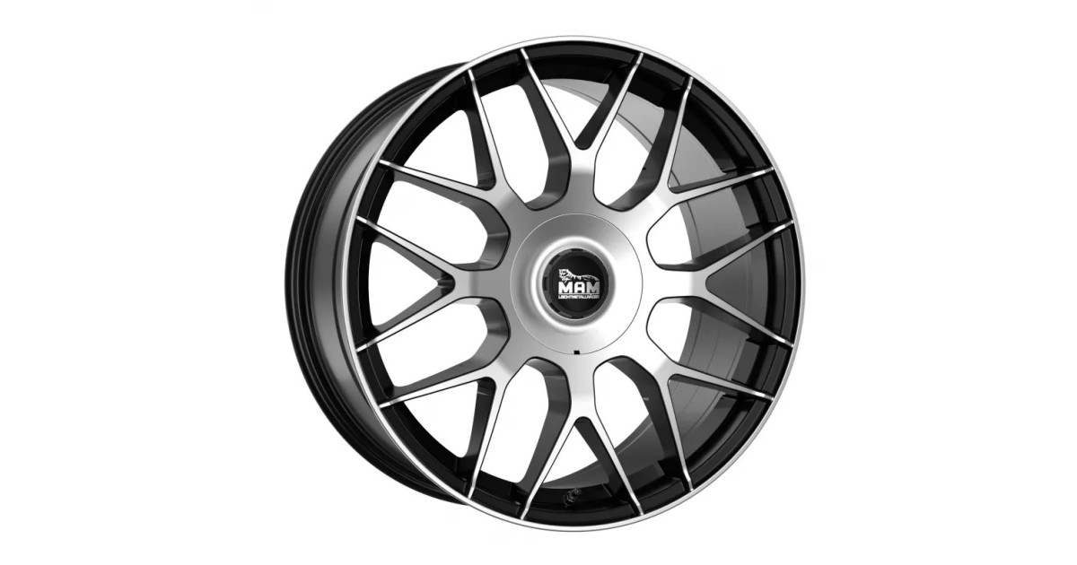 MAM GT1 BLACK FRONT POLISH 8,5x19 5/112 ET30 Alésage 66,6