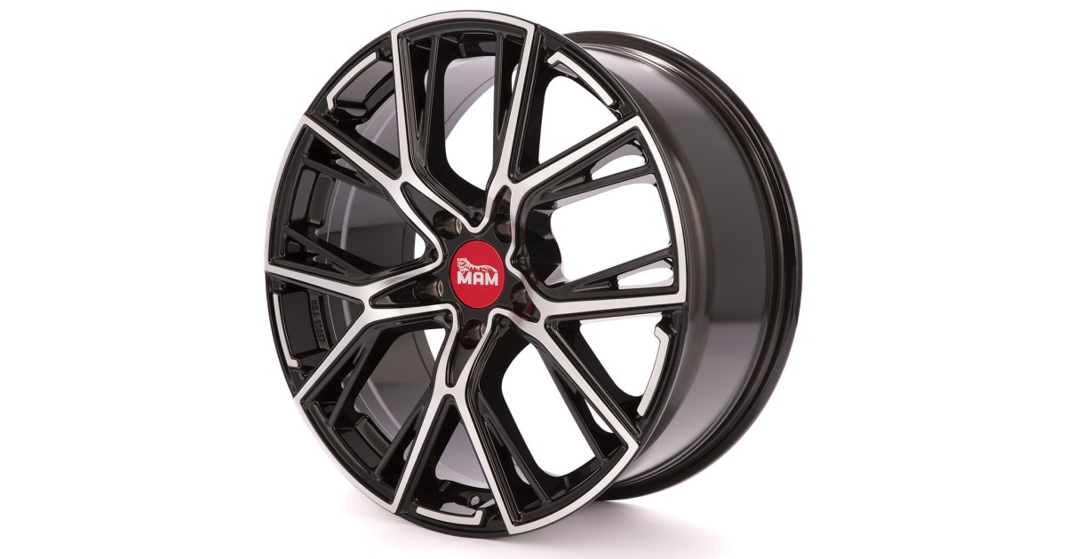 MAM B4 BLACK FRONT POLISH 8,5x19 5/120 ET40 Alésage 72,6