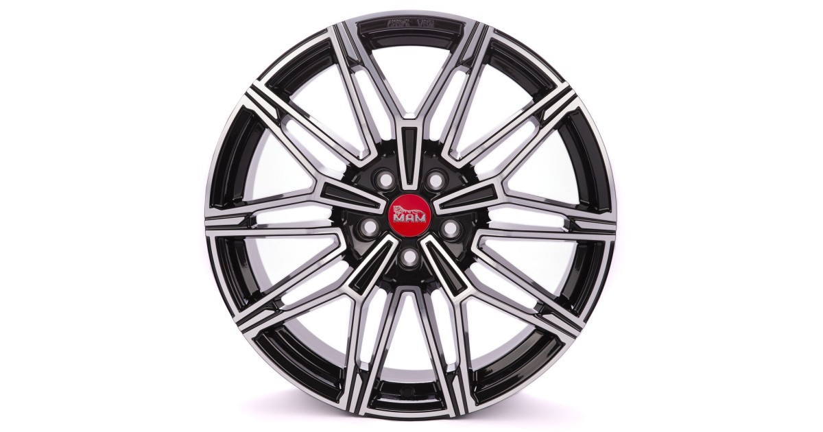 MAM B3N BLACK FRONT POLISH 8,5x19 5/120 ET35 Alésage 72,6