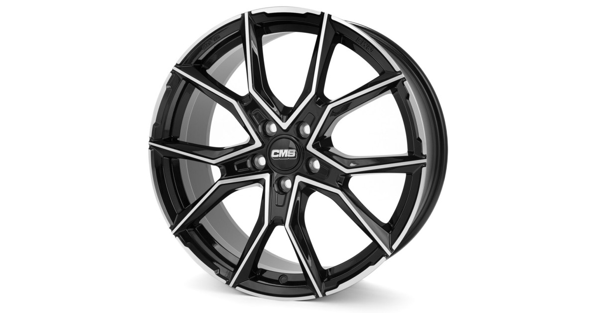 Jante ALU, CMS C33 Diamant Noir Brillant, 8X19 5/112 ET47, Alésage 66.5