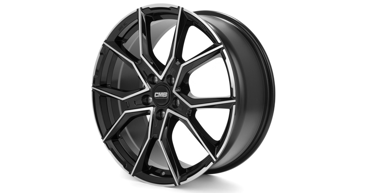 Jante ALU, CMS C33 Diamant Noir Brillant, 8X19 5/112 ET47, Alésage 66.5