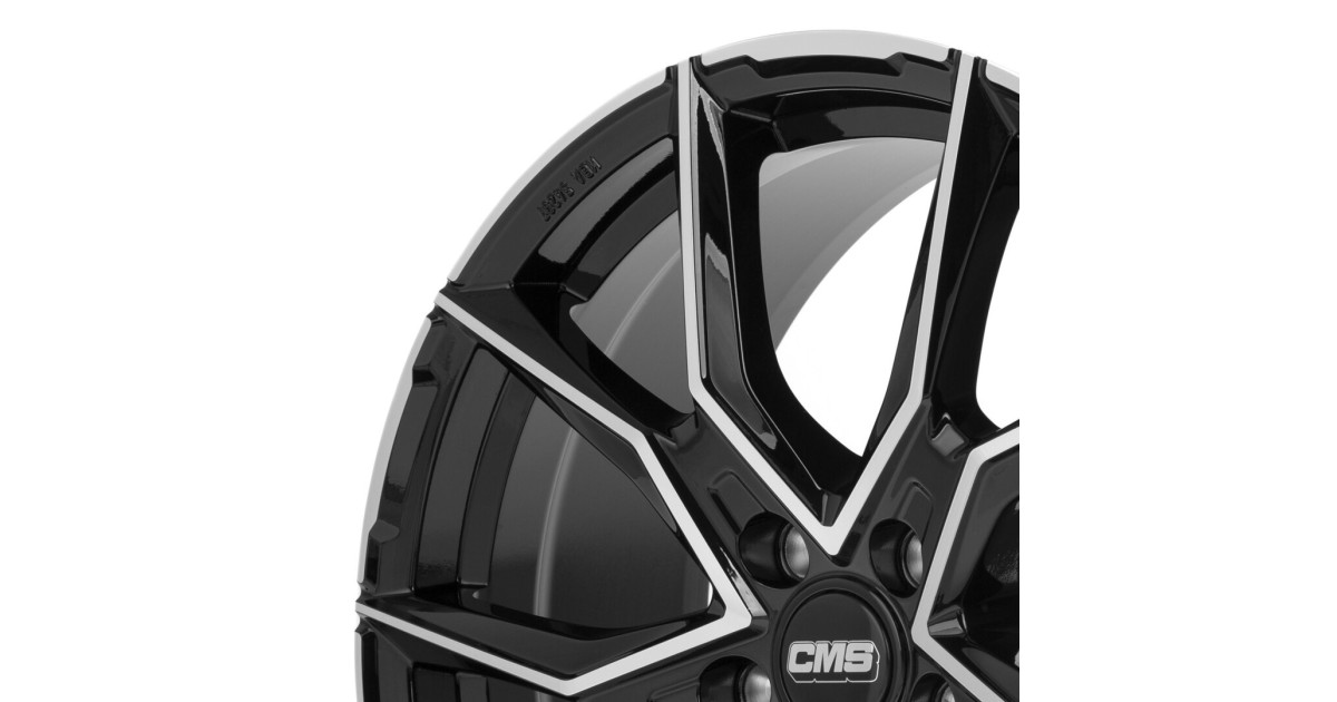 Jante ALU, CMS C33 Diamant Noir Brillant, 8X19 5/112 ET47, Alésage 66.5
