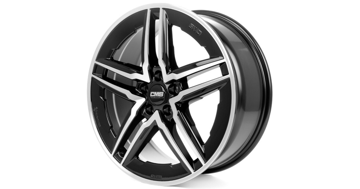 Jante ALU, CMS C29-AERO Diamant Noir Brillant, 8X19 5/112 ET28, Alésage 66.6