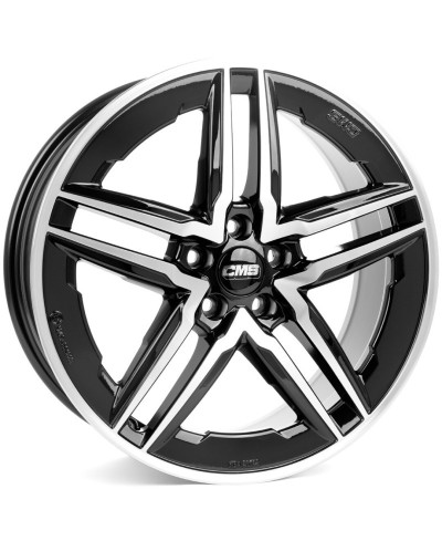 Jante ALU, CMS C29-AERO Diamant Noir Brillant, 8X19 5/112 ET34, Alésage 66.6