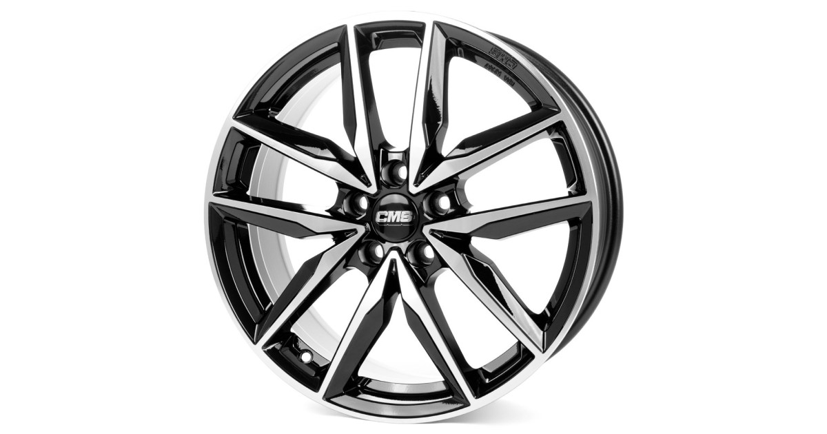Jante ALU, CMS C28 Diamant Noir Brillant, 7.5X18 5/ 114.3 ET37, Alésage 67.1