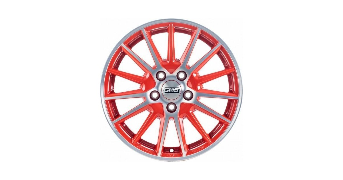 Jante ALU, CMS C23 Diamant Rouge Brillant, 6X15 4/100 ET46, Alésage 54.1