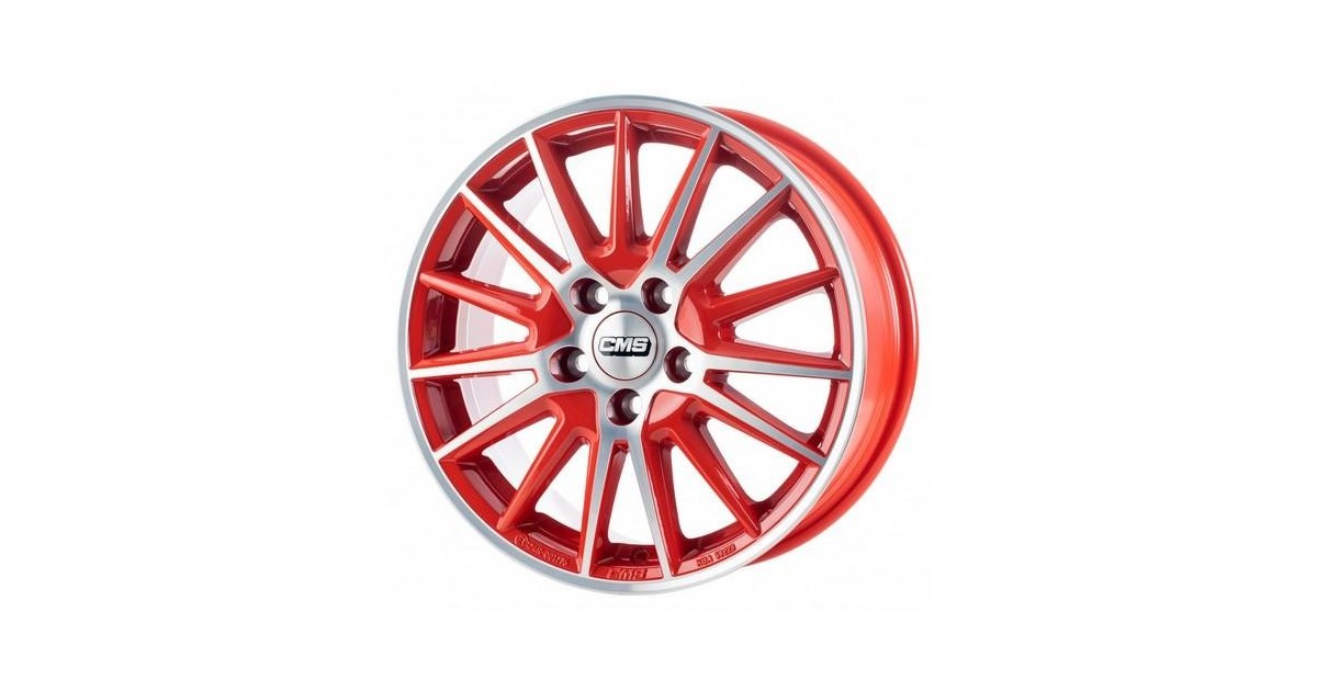 Jante ALU, CMS C23 Diamant Rouge Brillant, 6X15 4/100 ET46, Alésage 54.1