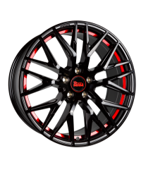 MAM RS4 BLACK PAINTED RED INSIDE 8x18 5/108 ET45 Alésage 72,6