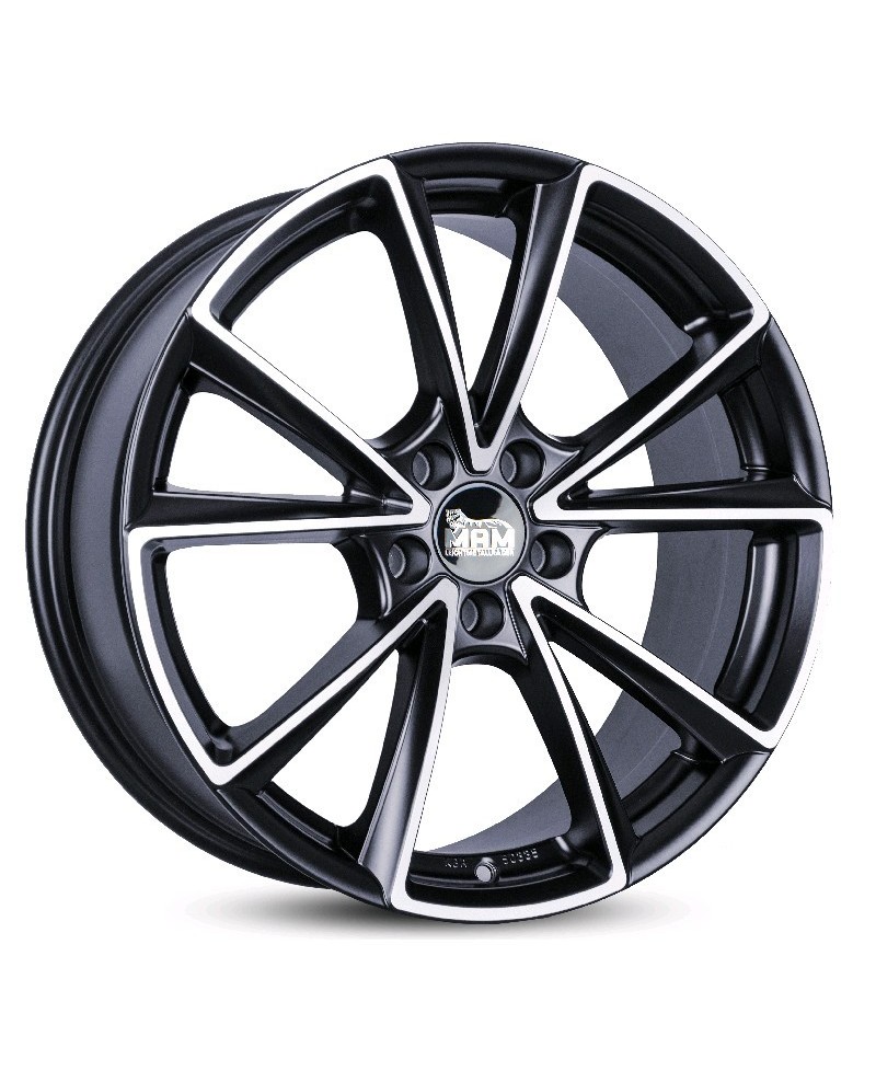 MAM A5 MATT BLACK FRONT POLISH 8x18 5/ 112 ET35 , Alésage 66,6