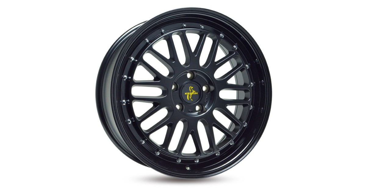 KESKIN KT22 Retro MATT BLACK PAINTED 8x18 5/114,3 ET40 Alésage 72,6