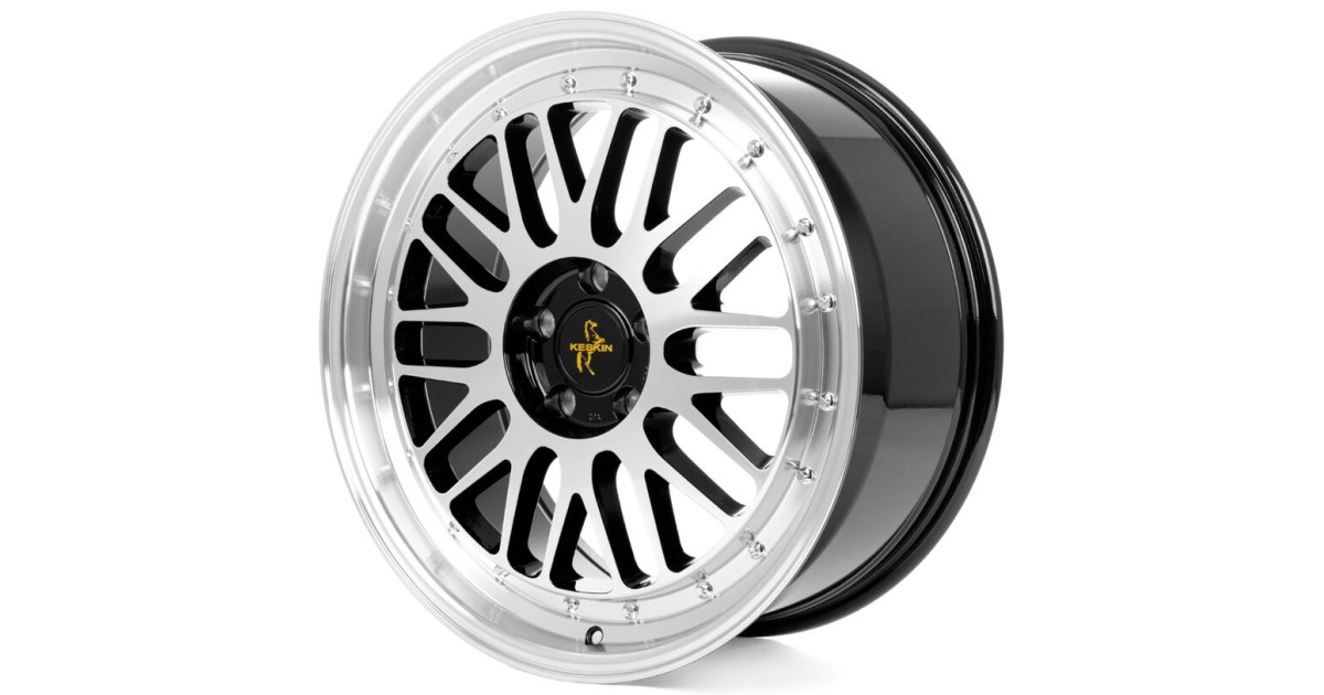 Jante ALU, Keskin Tuning KT22 BLACK FRONT POLISH, 8.5 x 19 5/108 ET45, Alésage 72.6