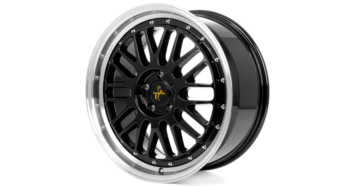 KESKIN KT22  Retro BLACK LIP POLISH 8,5x19 5/114,3 ET40 Alésage 72.6
