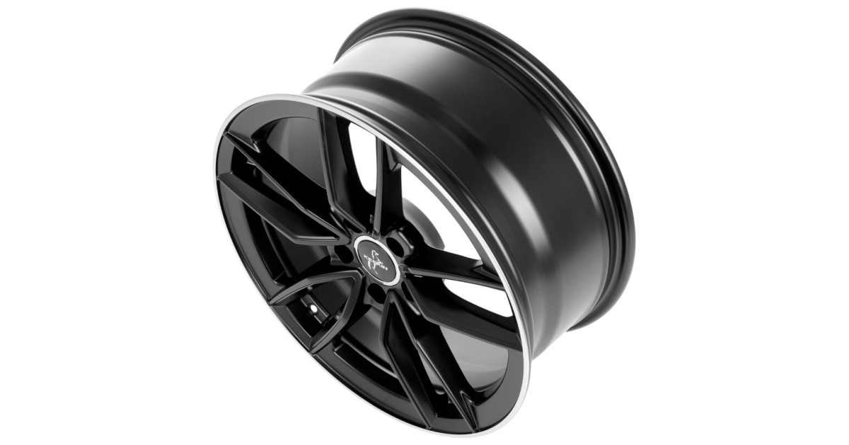KESKIN KT21 Elegance MATT BLACK LIP POLISH 7,5x17 5/114,3 ET45 Alésage 72.6