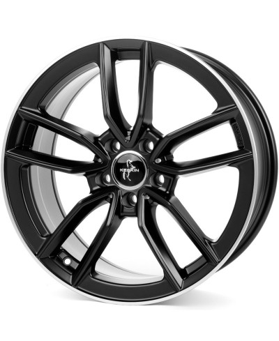 KESKIN KT21 Elegance MATT BLACK LIP POLISH 8x18 5/112 ET30 Alésage 66,6