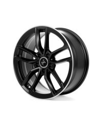 KESKIN KT21 Elegance MATT BLACK LIP POLISH 8x18 5/112 ET30 Alésage 66,6