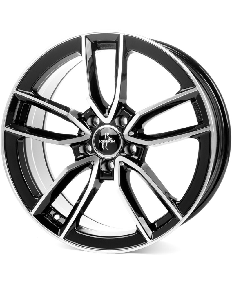 KESKIN KT21 Elegance BLACK FRONT POLISH 8x18 5/112 ET45 Alésage 66,6