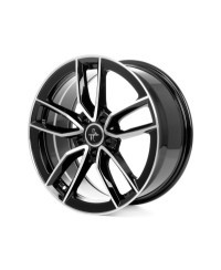 KESKIN KT21 Elegance BLACK FRONT POLISH 7,5x17 5/112 ET45 Alésage 66,6